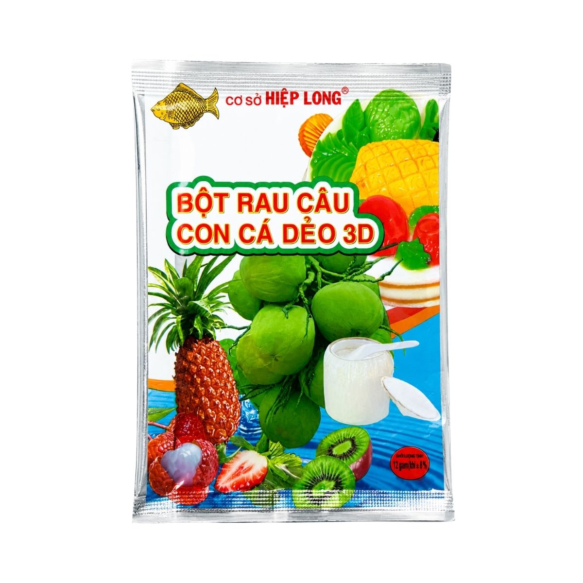 HLO01 - Bot Rau Cau Con Ca Deo Hieu Hiep Long/ Hiep Long Flexible Fish Jelly Powder * 144g x 10 Units