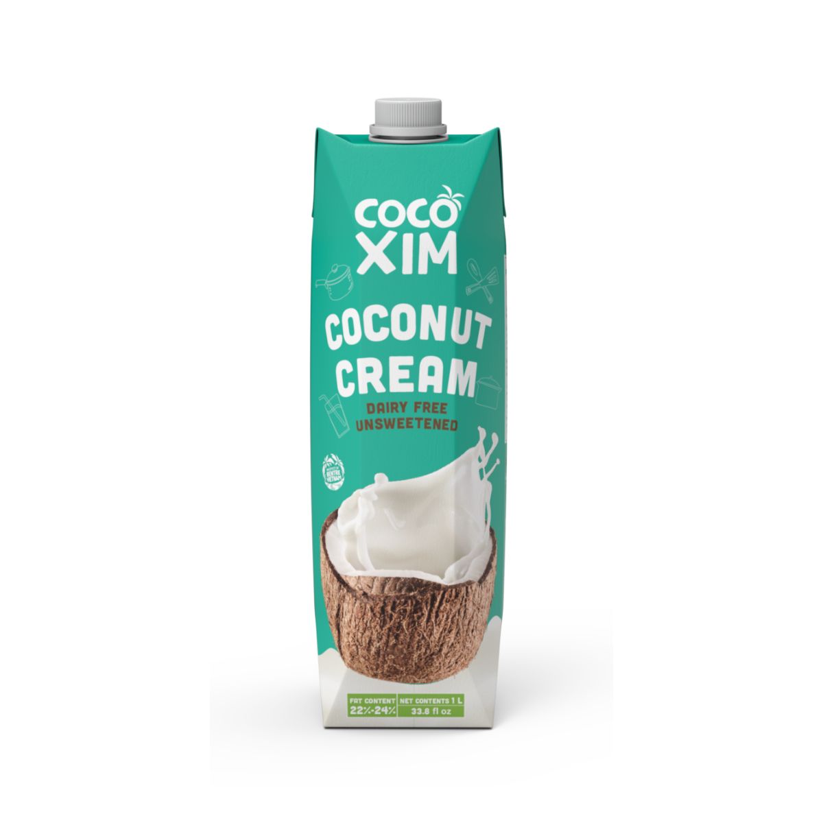 CCX01 - Conventional Coconut cream 22-24% * 1kg x 6 Units
