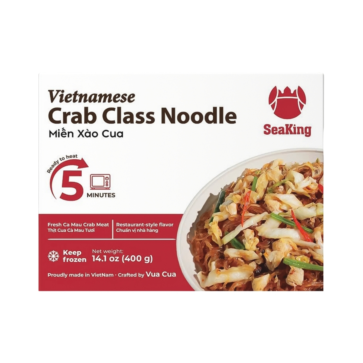 VC0036 - Mien xao cua/ Stir Fried Vermicelli with Crab X.O sauce * 400g x 24 Units