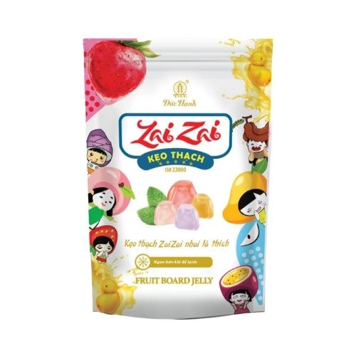 DH001 - Keo thach Zai Zai trai cay/ Zai Zai Fruit Board Jelly * 320g x 20 Units