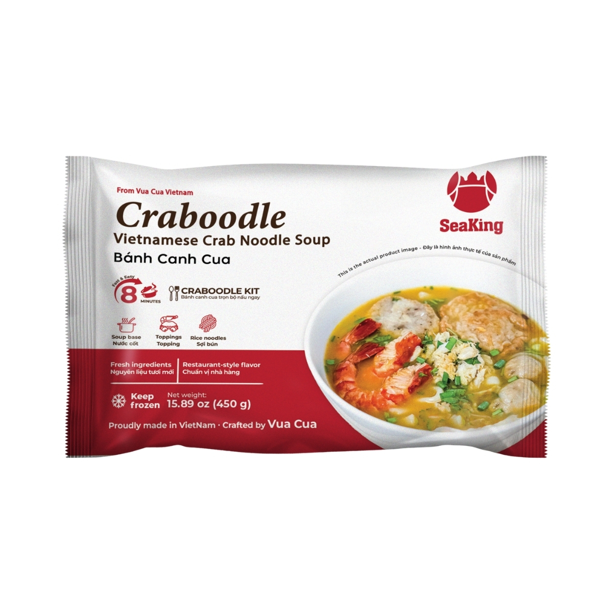 VC064 - Banh canh cua (tui)/ Crab noodles In Bags * 450g x 24 Units