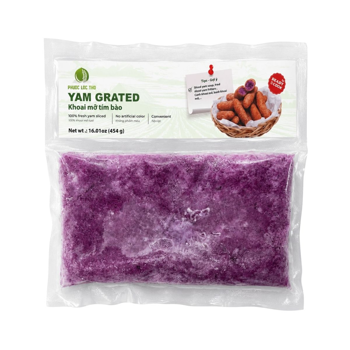 PLT030 - Khoai mo tim xay/ Yam grated * 450g x 20 Units